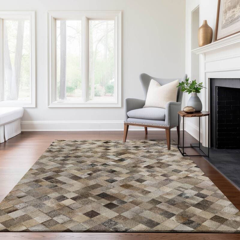 Premium Washable Super Soft Faux Cowhide Mayfield Rug