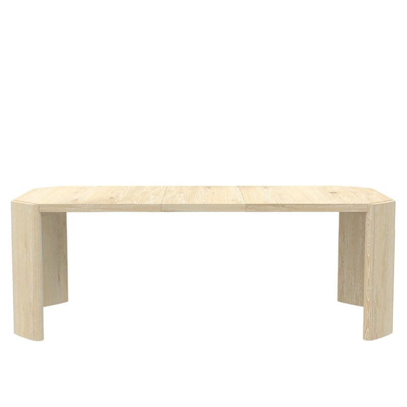 Alpine Furniture Sloane 66-84 in. W Extension Dining Table, Driftwood