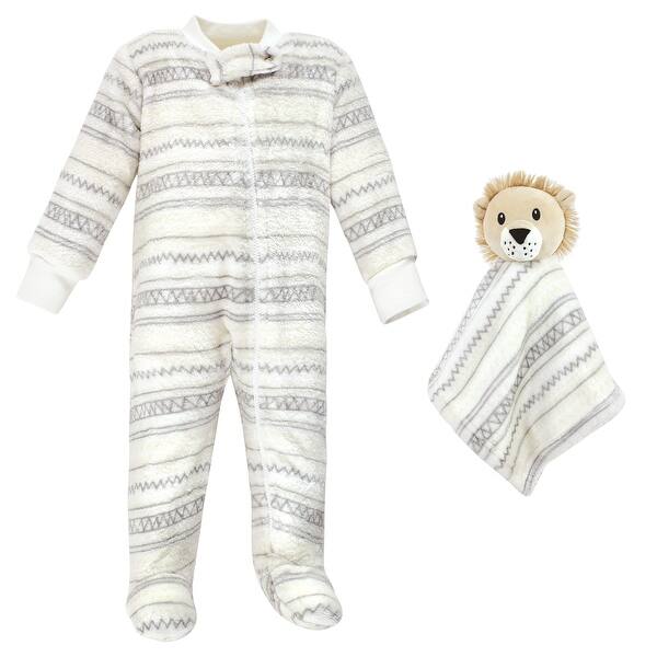 slide 1 of 1, Hudson Baby Infant Boy Flannel Plush Sleep and Play and Security Toy, Aztec Lion 0-3 Months - Aztec Lion