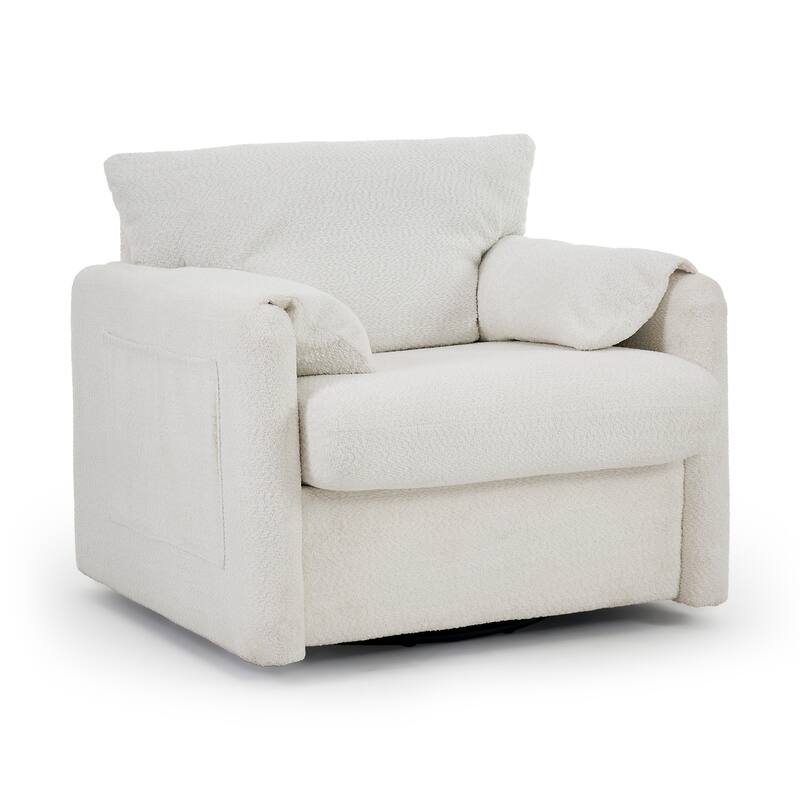 Versatile Rotating Single Seater Chair with Premium Materials for Various Rooms