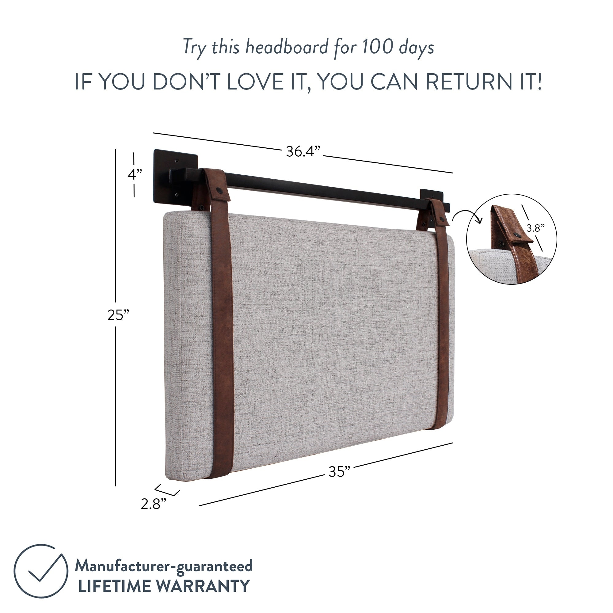 Nathan james harlow wall deals mount headboard upholstered headboard