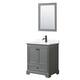Option Dark Gray / White Quartz Top / Matte Black