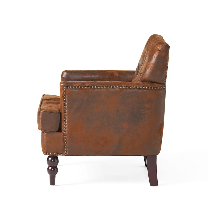 28" Button Tufted Club Chair