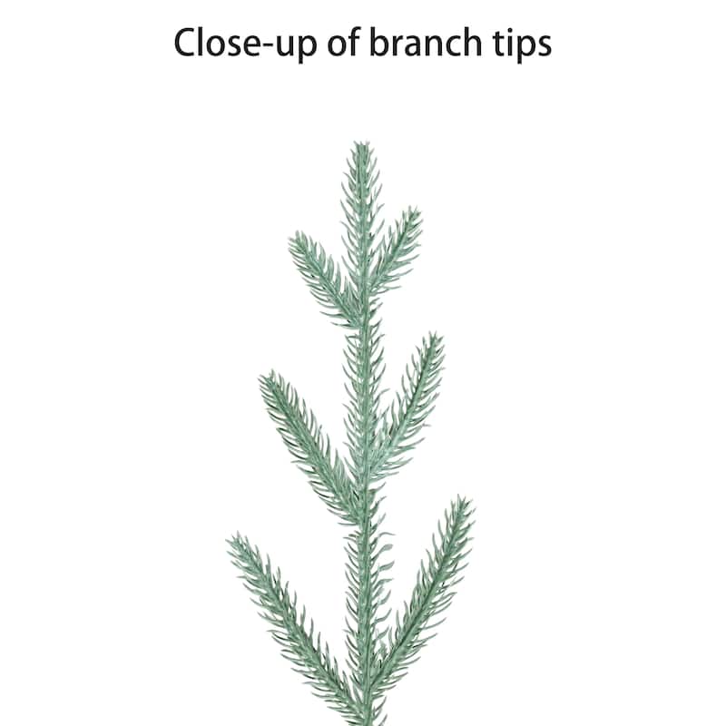 Puleo International 4.5' Pre-Lit Artificial Blue Potted Arctic Fir Tree