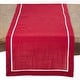 preview thumbnail 1 of 6, Classic Border Design Table Runner Red