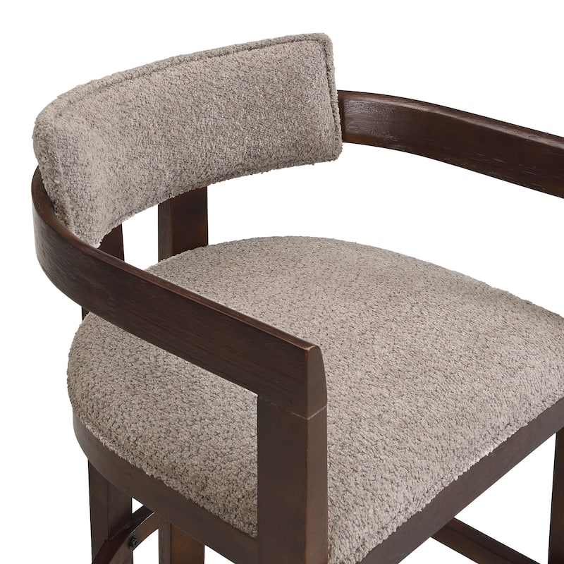 Maribel Upholstered Counter Stools Bar Stools (Set of 2) by Christopher Knight Home
