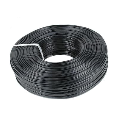 Novelty Lights 500 Foot Zip Cord Wire, Black, 18 Gauge, SPT-2 - Large