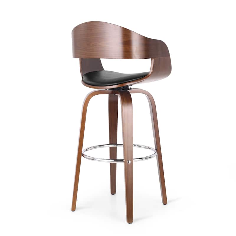 Wooden Swivel Barstool High Chair, Cafe Counter Stool, Front Desk Reception Chair, Island Dining Chair, Kitchen Bar Furniture