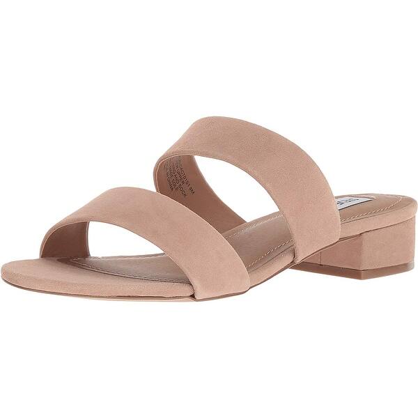 Shop Steve Madden Womens Cactus Suede Peep Toe Casual Slide