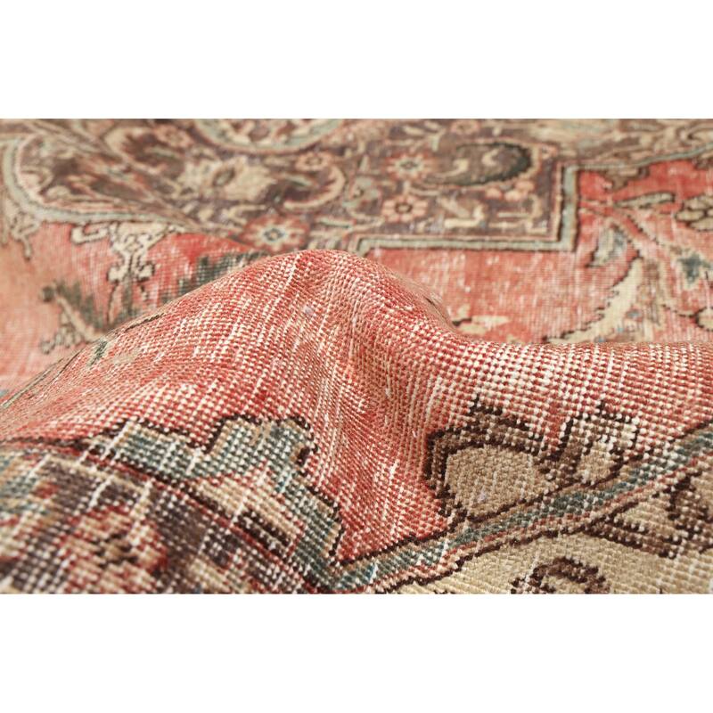ECARPETGALLERY Hand-knotted Antalya Vintage Copper Wool Rug - 9'5 x 12'10