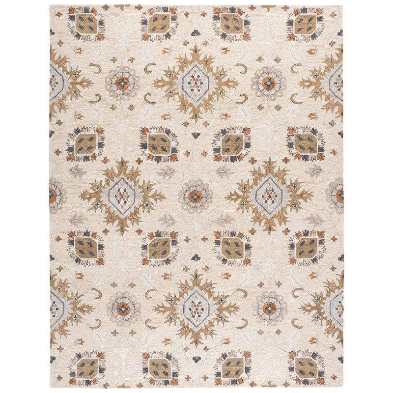SAFAVIEH Handmade Metro Rosalynn Wool Rug - 8' x 10' - Beige/Green