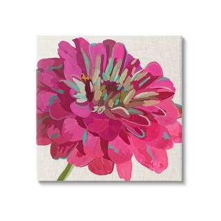 Stupell Vivid Pink Dahlia Flower Bloom Canvas Wall Art by Suzanne ...