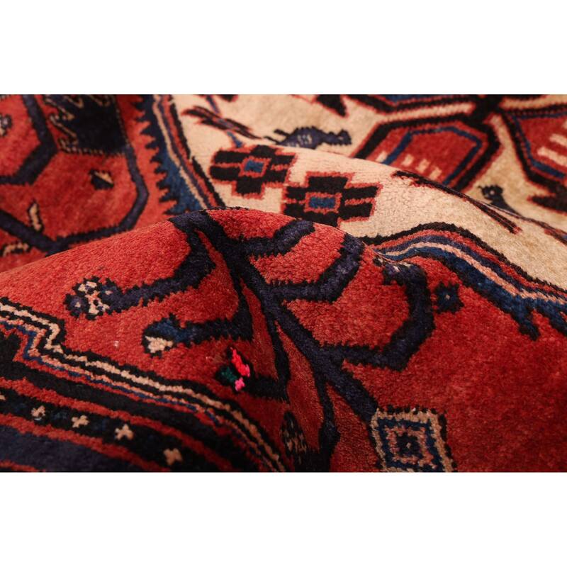 ECARPETGALLERY Hand-knotted Melis Dark Copper Wool Rug - 4'11 x 6'3