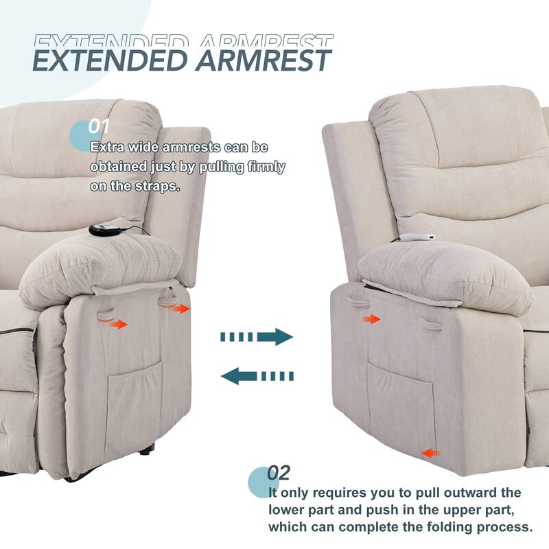 Massage Recliner,Power Lift Chair for Elderly