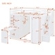 preview thumbnail 3 of 10, Multi-Functional Full Size Bunk Bed with Transformative Wardrobe Space, Integrated Workspace and Shelves, Space-saving, White