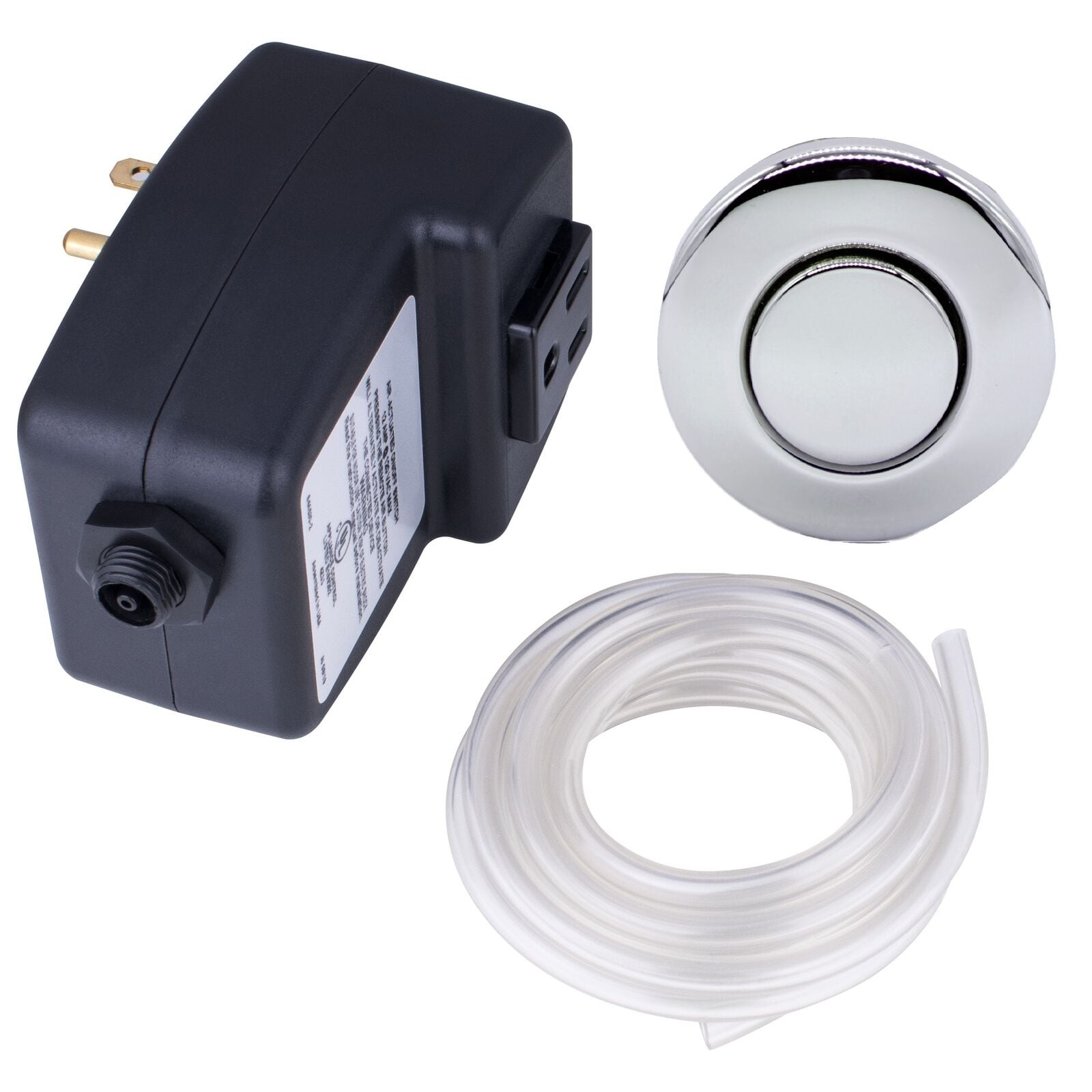 Garbage Disposal Single Outlet Air Switch Kit - Button, Air-image
