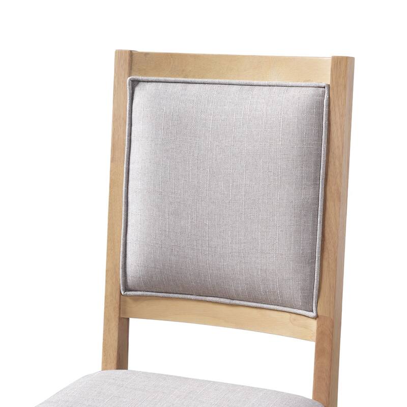 7-Piece Set, 58-82" Extendable Dining Table with 6 Upholstered Dining Chairs