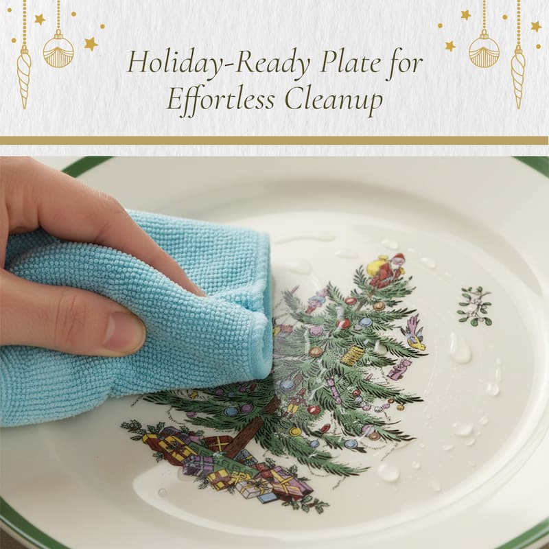 Spode Christmas Tree Luncheon Plate - 9" D x 1" H