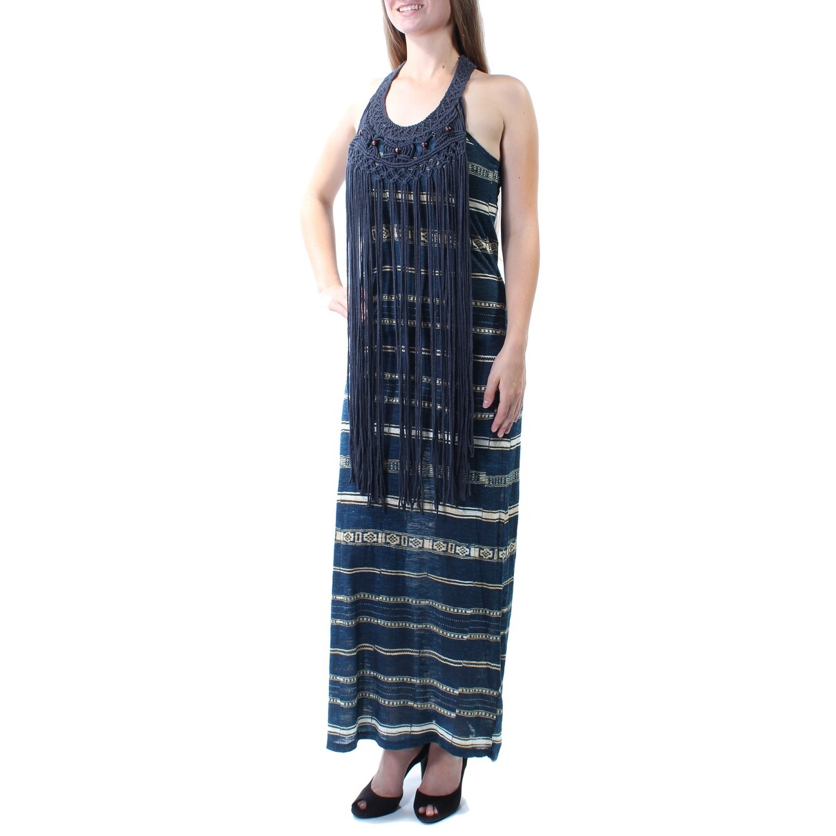 fringe maxi dress