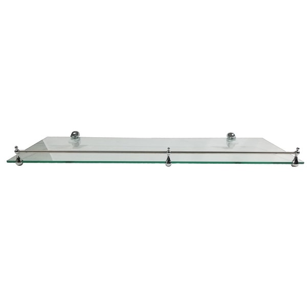 Miseno MT-WHSSEC0816-RE 16" Clear Glass Bathroom Shelf