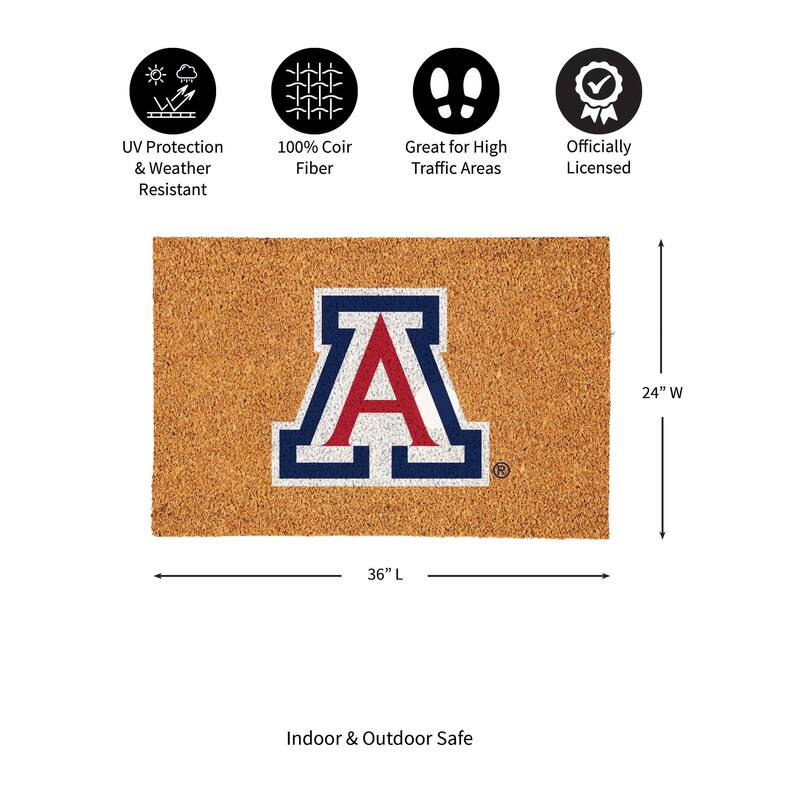 University of Arizona Full Color Indoor/Outdoor Coir Mat