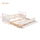 preview thumbnail 17 of 16, Elegant Twin Daybed with Trundle and Storage Drawers - Versatile & Space-Saving