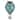 Mosaic Hot Air Balloon Solar Lantern - Blue