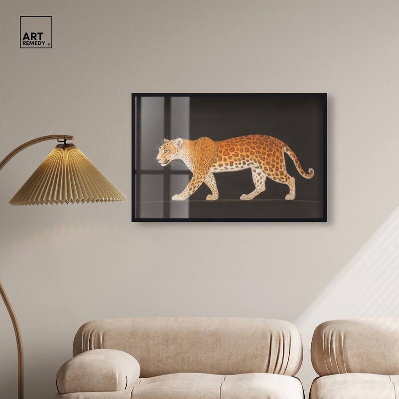 Golden Leopard Shadowbox by Art Remedy