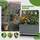 preview thumbnail 86 of 103, 72 in Metal Movable Planter Box with Trellis Privacy Screen Lockable Wheels
