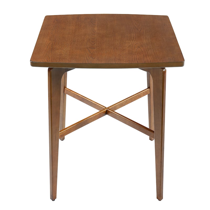 Christopher Knight Home - Bracken Retro Nordic Counter Height Bar Table with Solid Wood Legs & Cross-Reinforced Beams