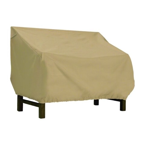 Classic Accessories Brown Polyester Loveseat Cover