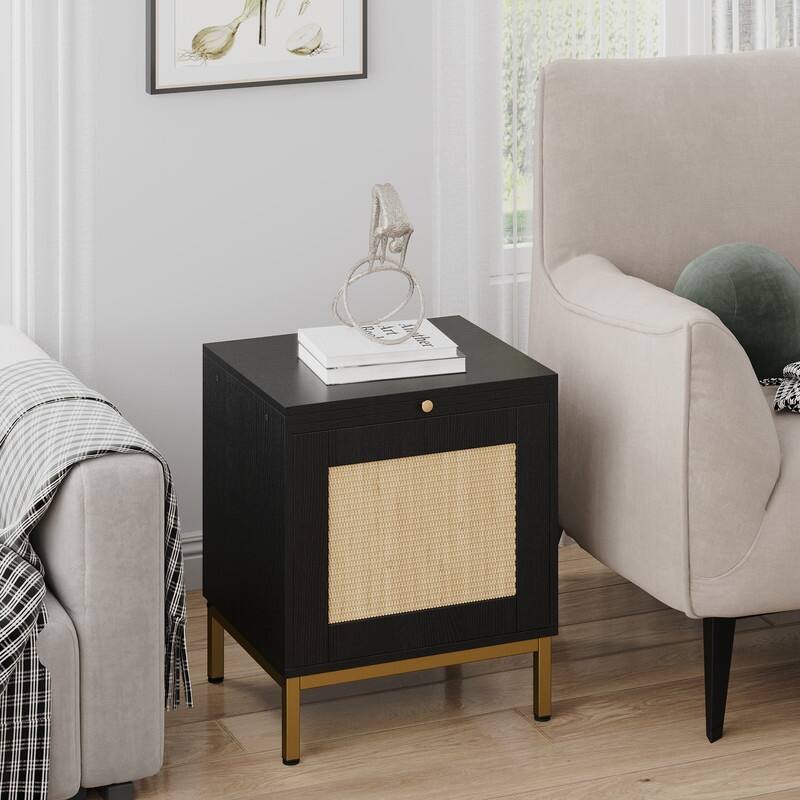 Natural Rattan Side Table
