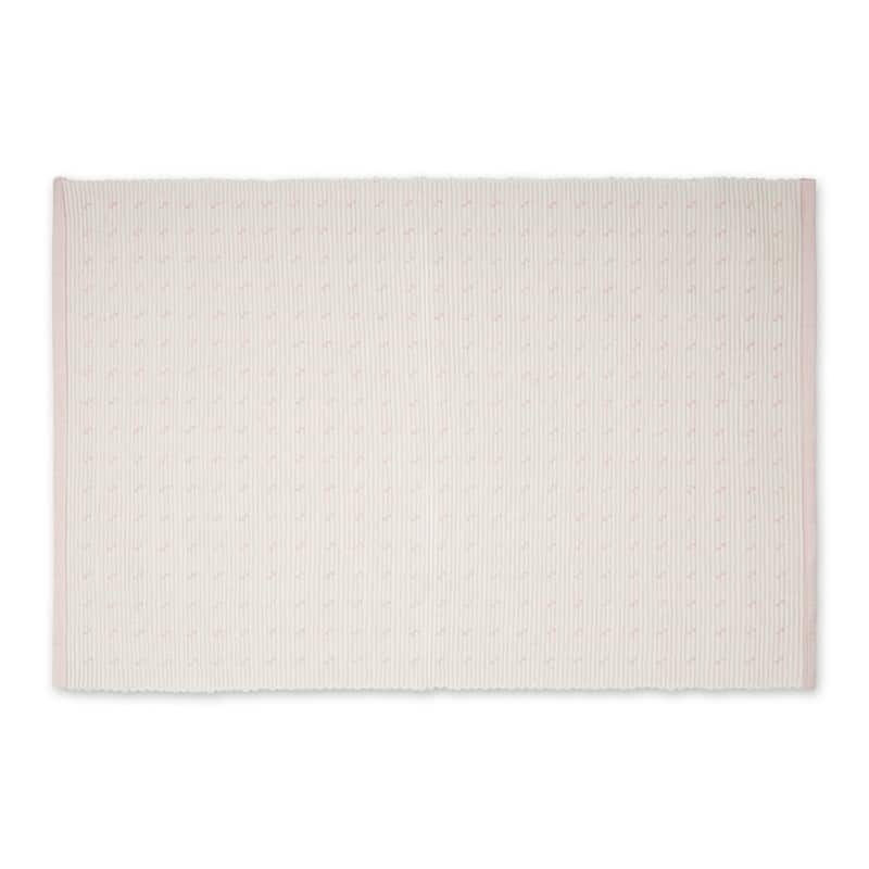 Lavender Fog Dobby Dots Rib Placemat (Set of 6) - 13x10"