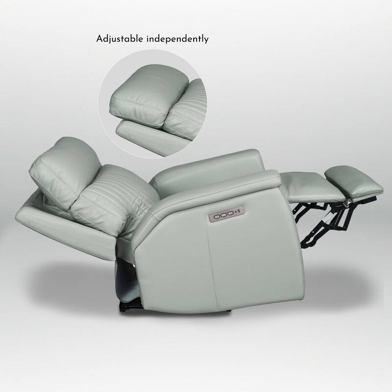 Leather Zero Gravity Power Recliner with Power Headrest and Power Lumbar,USB&USB-C Port