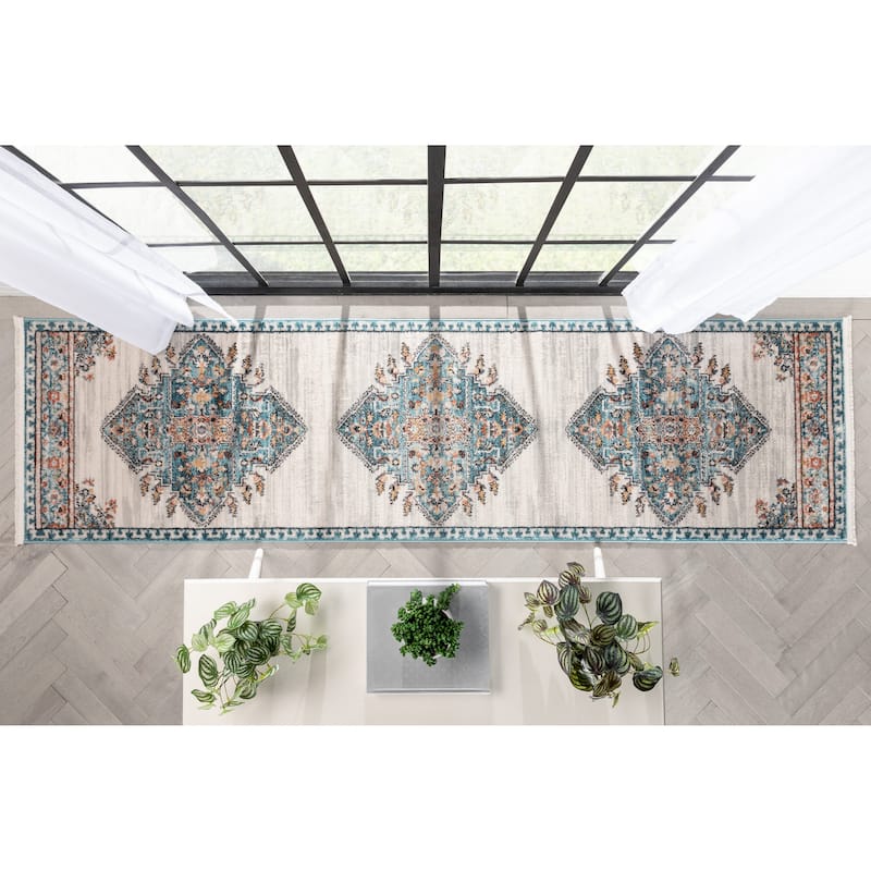 Well Woven Indira Manor Vintage Medallion Area Rug