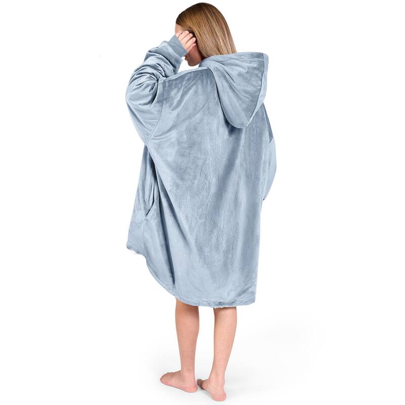 Bare Homey B-Cozy Oversized Sherpa Wearable Blanket