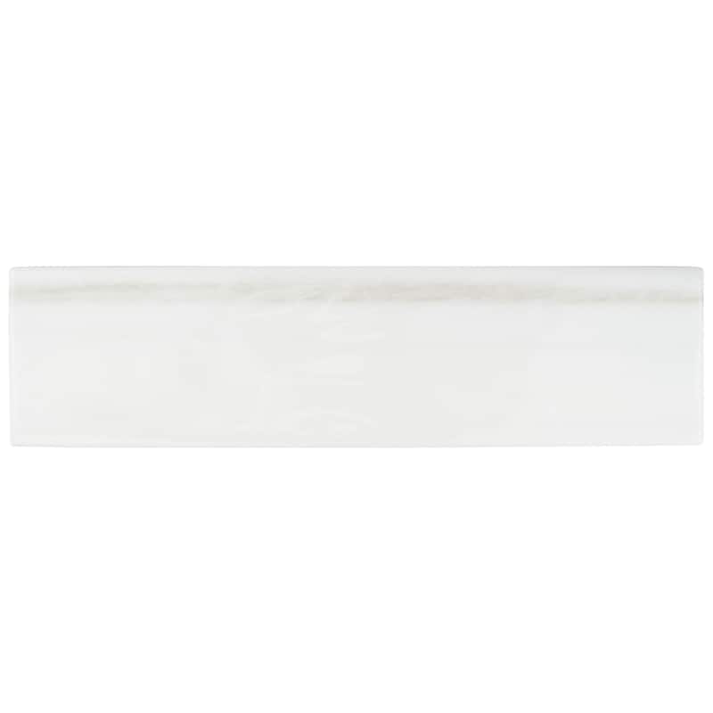 Alpine 3 in. x 12 in. Blanc Gloss Glazed Ceramic Subway Wall Tile