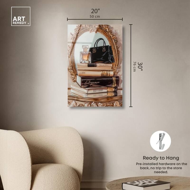 Elegant Glam by the Mirror Acrylic by Art Remedy, Ready to Hang