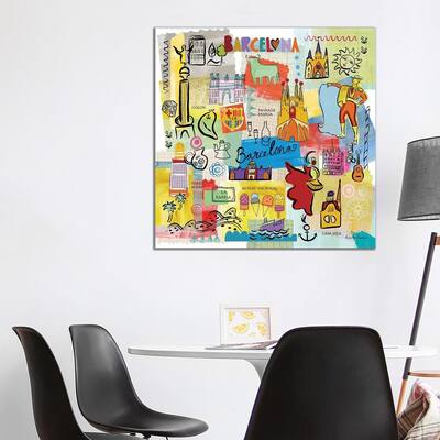 iCanvas "Global Travel IX" by Farida Zaman Canvas Print