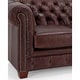 preview thumbnail 27 of 27, Hancock Tufted Top Grain Italian Leather Chesterfield Sofa - 31" H x 86" W x 40" D