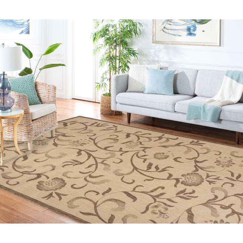 Martha Stewart by SAFAVIEH Swirling Garden Waterproof Rug