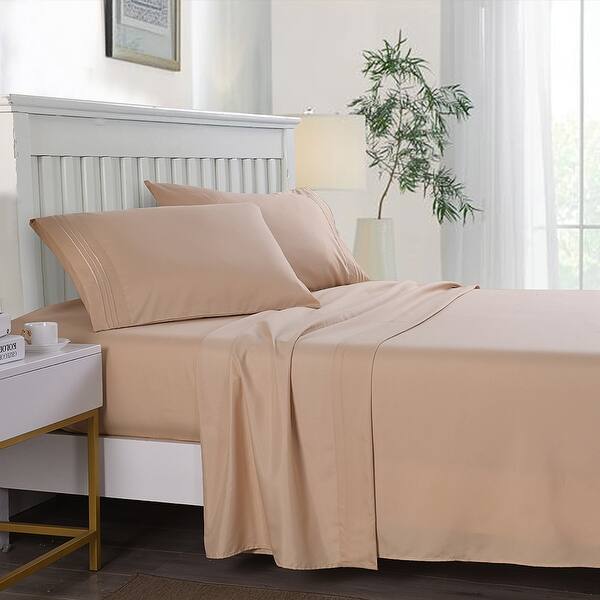 Ultra-Soft High Quality Egyptian Comfort 4 Piece Deep Pocket Bed Sheet Set CA