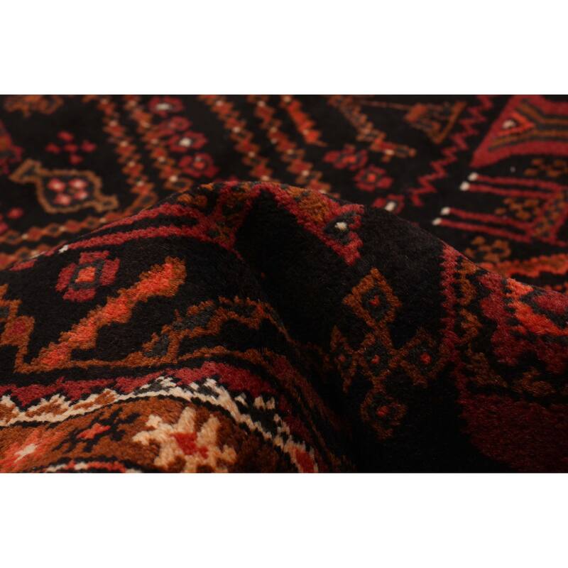 ECARPETGALLERY Hand-knotted Konya Anatolian Black Wool Rug - 4'2 x 9'4
