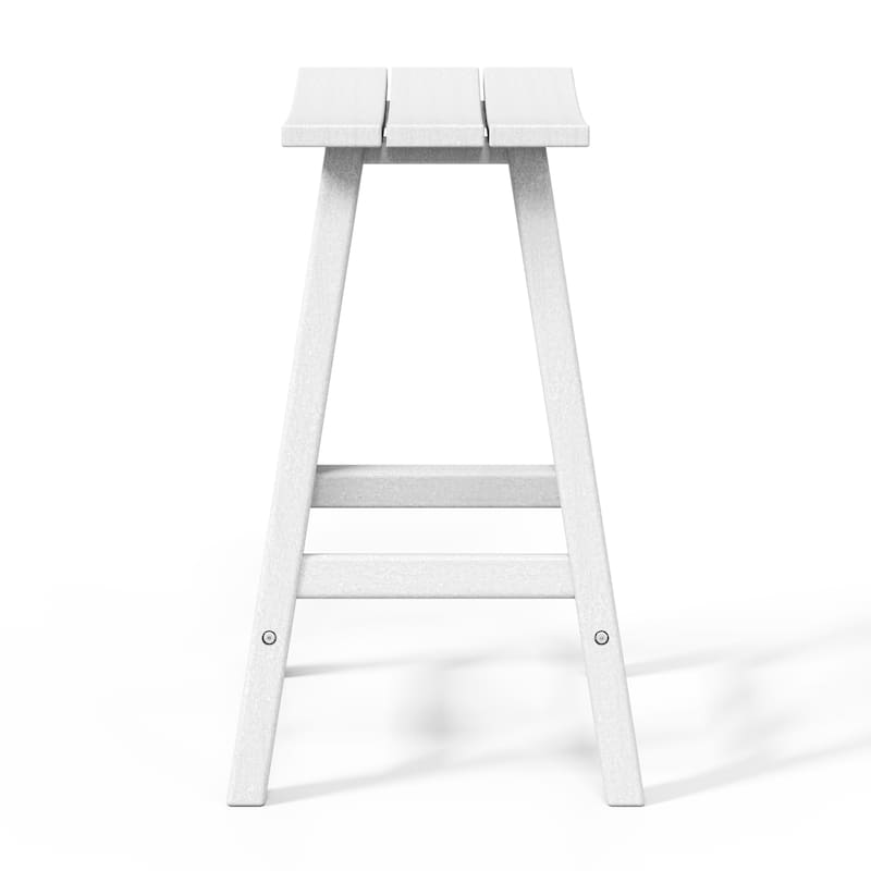 Laguna Hdpe All Weather Outdoor Patio 24" Saddle Seat Counter Stool