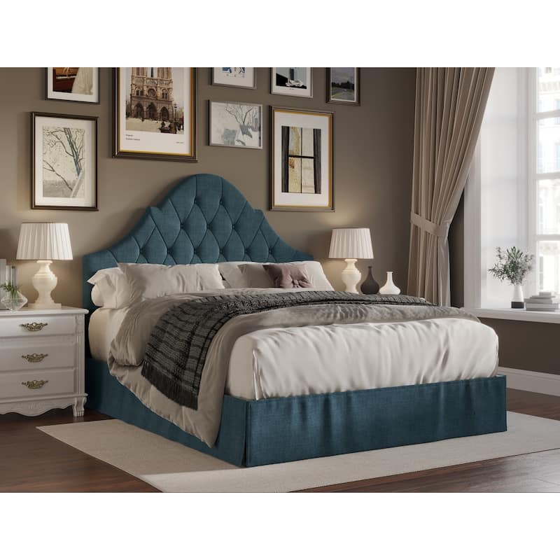 Isabella Tufted Upholstered Panel Bed