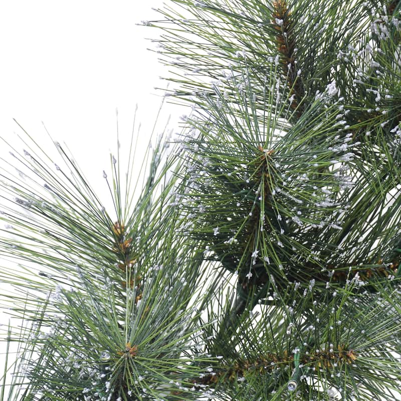 Puleo International 9 ft. x 10" Battery Operated Glittery Garland