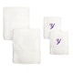 preview thumbnail 13 of 27, Sweet Kids 2-piece White Turkish Cotton Bath and Hand Towel Set with Lavender Purple Monogrammed Initial white/purple y