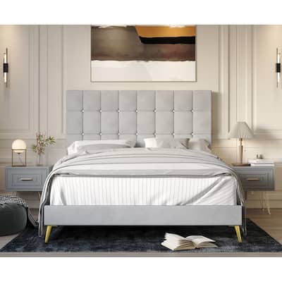 Marcella Upholstered Panel Bed