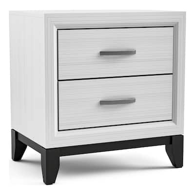 Furniture of America Lante Modern 2-Drawer Nightstand
