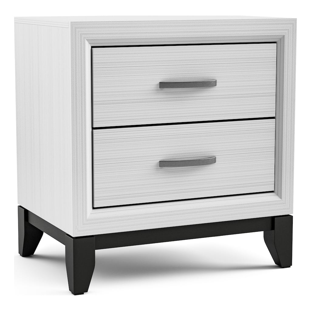 Furniture of America Lante Modern 2-Drawer Nightstand